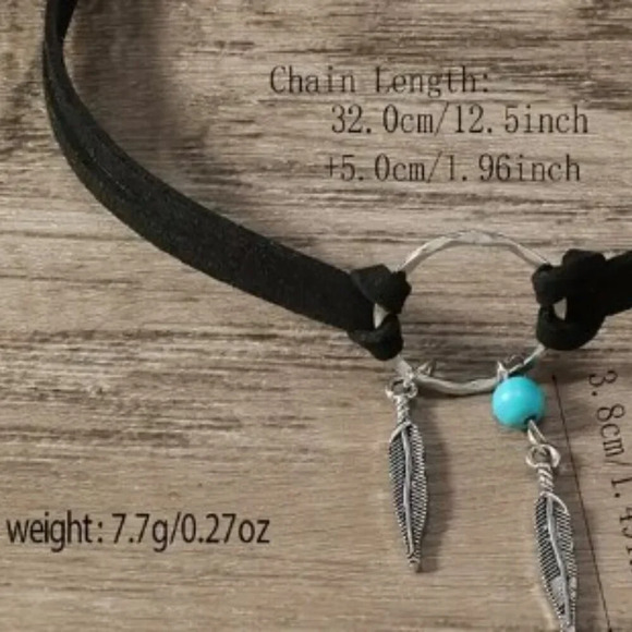 Set of 3 Unisex Boho-Chic Vintage-Inspired Beaded Necklaces PU Leather - Picture 8 of 14